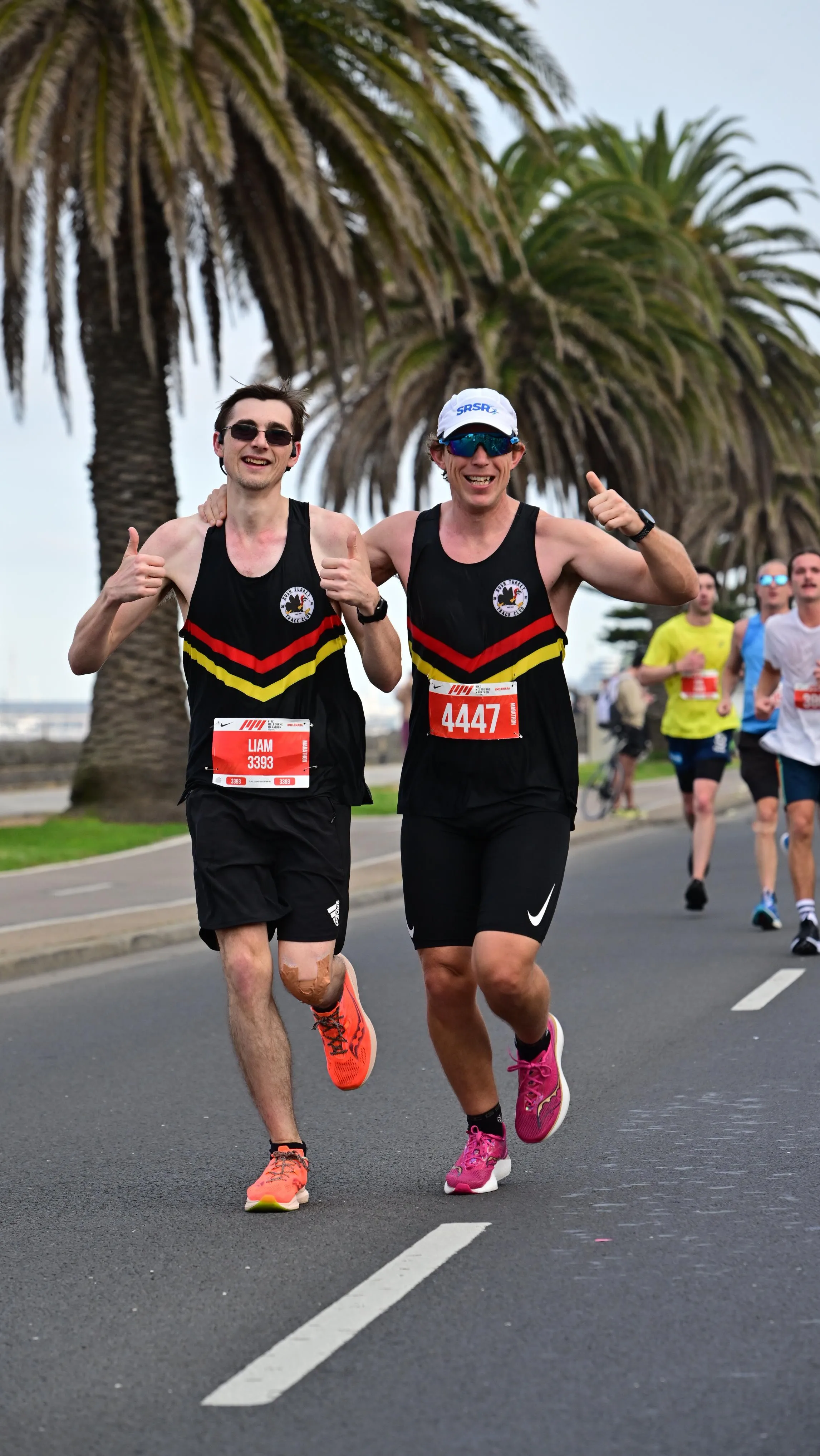 Club members at the Melbourne Marathon 2022
