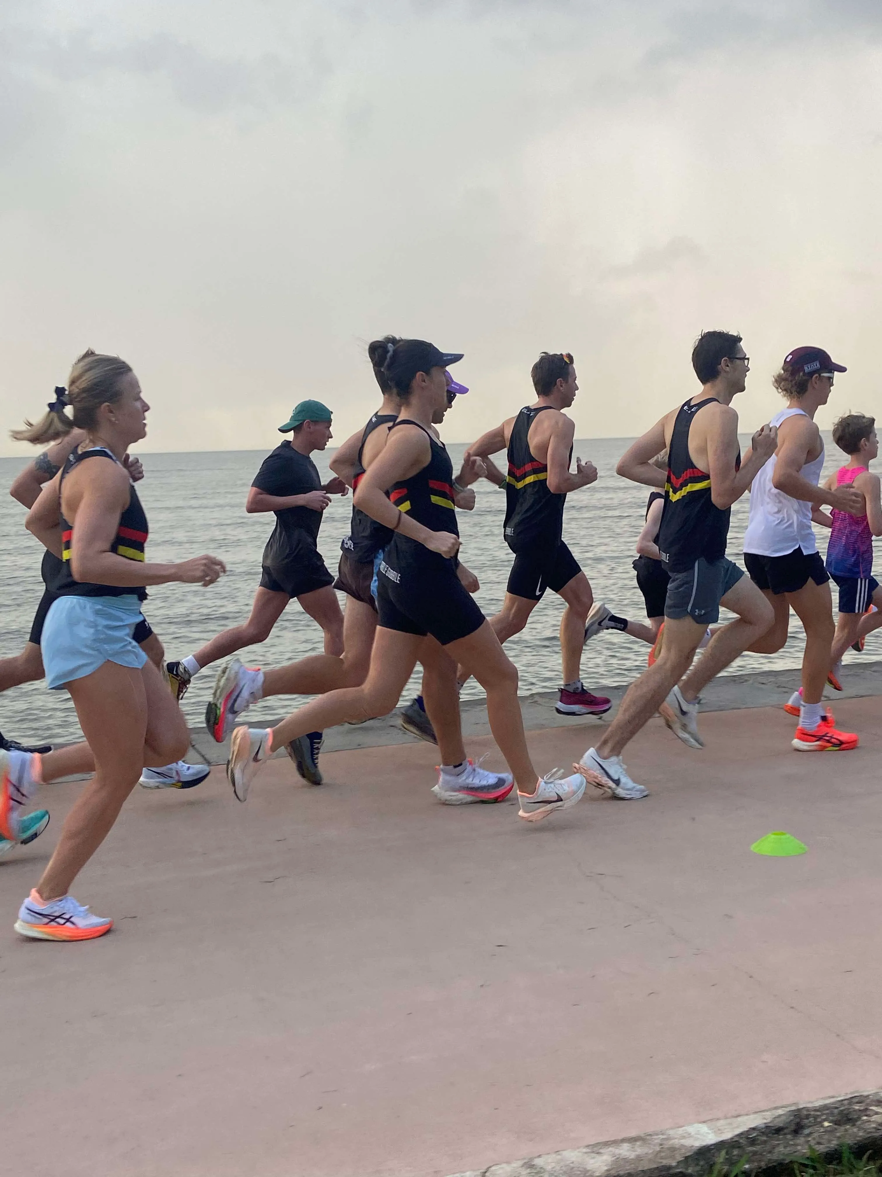 Club members at Sandgate parkrun, April 2025