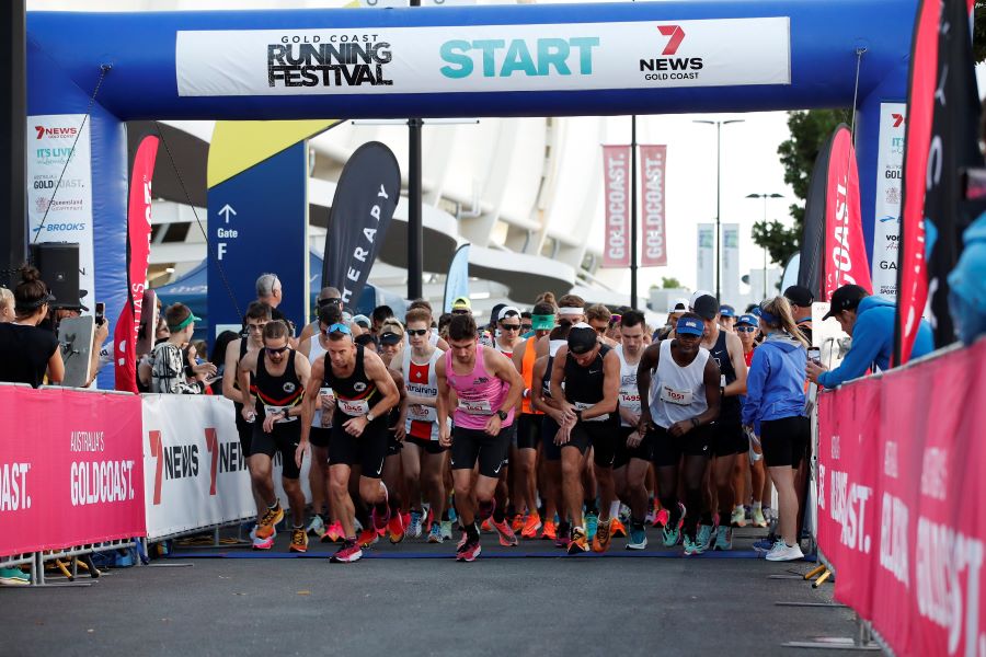 Gold Coast Running Festival 2023 half marathon start